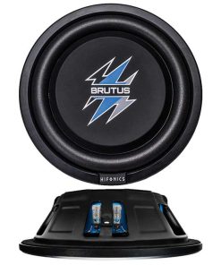 Hifonics 12" Brutus Series Shallow Subwoofer 500W Max 4 Ohm Dvc,1