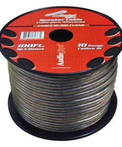 Audiopipe 10 Gauge Speaker Cable 100Ft Clear