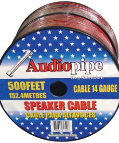 Speaker Cable 14 Ga. 500' Audiopipe; Red + Black