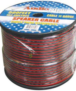 Speaker Cable 16 Ga. 1000' Audiopipe; Red + Black