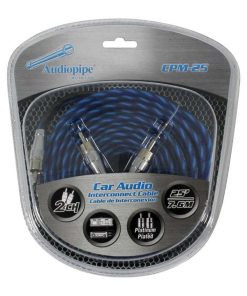 Audiopipe Platinum Plated Interconnect Cable 25Ft