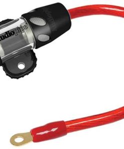Fuseholder Agu Audiopipe W/60Afuse + 1' 4Ga Red Power Wire