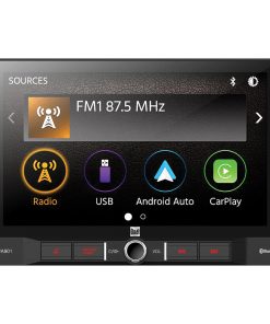 Dual 9" Mechless Digital Media Receiver with Apple CarPlay Android Auto Single din with SwivelTilt,1