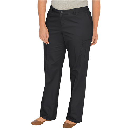 Women's Relaxed Fit Straight Leg Cargo Pants-DK-FP337