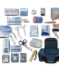 With extra equipment and supplies.