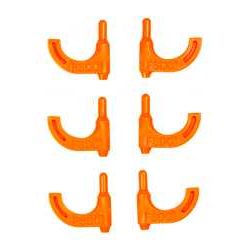 FSDC ORANGE PISTOL CHAMBER FLAG 6PK