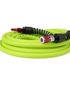 Flexzilla Pro Air Hose 3/8in x 25ft w/ ColorConnex Coupler  Plug Type D Red