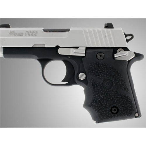 SIG Sauer P938 Ambi Safety Rubber Grip with Finger Grooves-HOG-SigP938