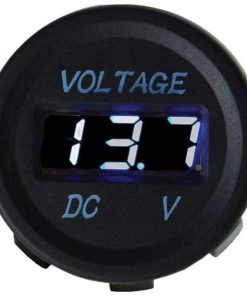 Nippon Digital Voltmeter Socket Blue Led Display