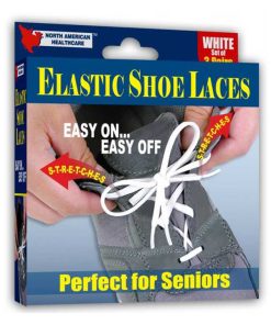 Jobar 3 Pr Elastic Shoe Laces - White