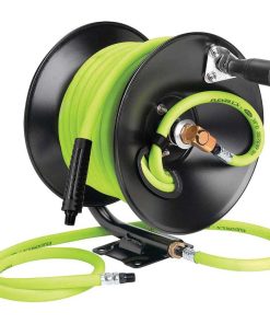 Flexzilla Manual Air Hose Reel Open Face Fixed Heavy Duty 3/8in x 50ft