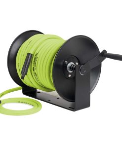 Flexzilla Manual Air Hose Reel Open Face Fixed Heavy-Duty 3/8" x 100',1