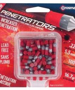 Crosman Powershot Red Flight Penetrator (Red).22 Caliber 16.7 Grain 100 Count