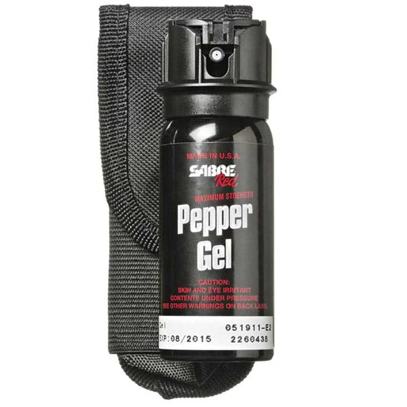 Sabre Red Pepper Gel Police Strength Tactical Series W/ 18Ft Range 18 Bursts