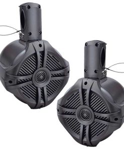 Power Acoustik Marine 8" Wake Tower Speaker Titanium (Pair),1