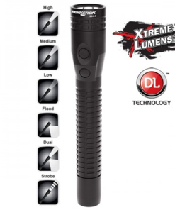 Metal Duty/Personal-Size Dual-Light Flashlight - Rechargeable