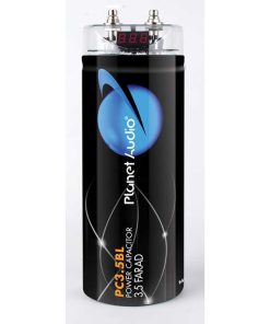 Planet 3.5 Farad Capacitor Digital Volt Meter Black