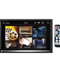 Power Acoustik 7" Double Din Multimedia Unit Bluetooth USBAux300Wx4CH,1