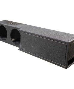 Qpower Dual 10" Ported Woofer Box For 2019+ Dodge Crew Cab Truck Bed Liner Coating,1