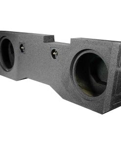Qpower Dual 10" 2014-Current  Gm/Chevy Crew Cab Woofer Box Bed Liner Sprayed,1