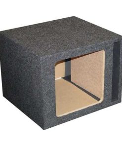 Qpower Empty Woofer Box Single 12" Square;Vented;Mdf,1