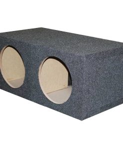 Empty Woofer Box (2)12" Qpower Square Style; *Mspq12E*,1