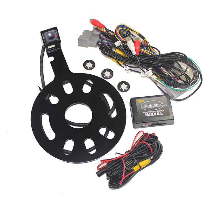 Crux Rear-View & Vim Integration With Spare Tire Mount Camera For Jeep Wrangler 2007- 2016