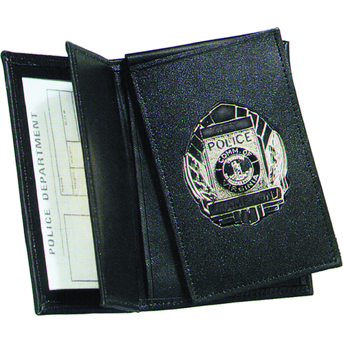 Side Open Double ID Flip-out Recessed Badge Case - Dress