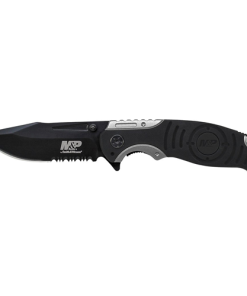Liner Lock, 8Cr13MoV Drop Point Blade, Thumb Knobs, Index Flipper, Black/Grey Handle