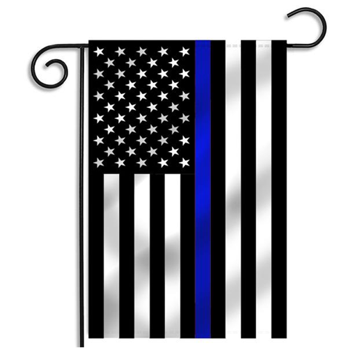 Thin Blue Line American Garden Flag, 12.5 x 18 Inches-TBL-Garden-Flag