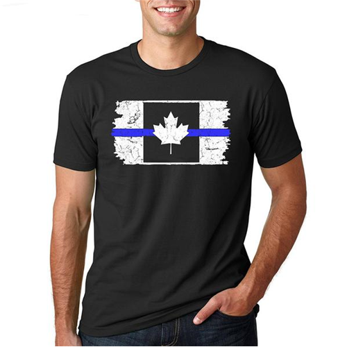 T-Shirt - Canada Thin Blue Line-TBL-Men-Can