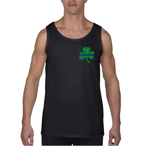Thin Blue Line Tank, Small Shamrock-TBL-STPAT-SM-TBL-Tank