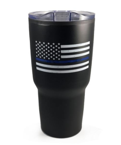 Thin Blue Line Tumbler, 30 oz