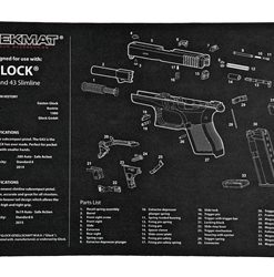 TEKMAT PISTOL MAT FOR GLK 42/43 BLK