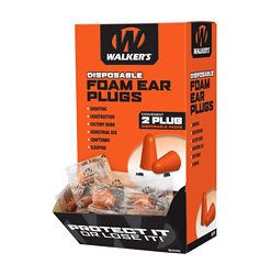 WALKER'S FOAM EAR PLUGS 200PK BOX