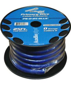 Audiopipe Primary Wire 0 Gauge 25Ft Blue