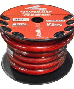 Audiopipe 25Ft 0Gauge Primary Cable Red