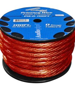 Power Wire 0Ga. 100' Red Audiopipe