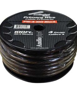 Power Wire Audiopipe 4Ga 100' Black