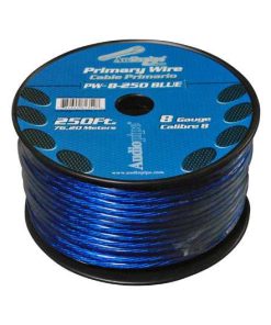Power Wire Audiopipe 8Ga 250' Blue
