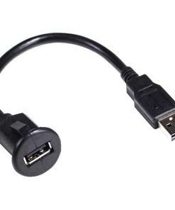 Pac Short Usb Dash Mount Adaptor Cable Type A Male To Type A Female