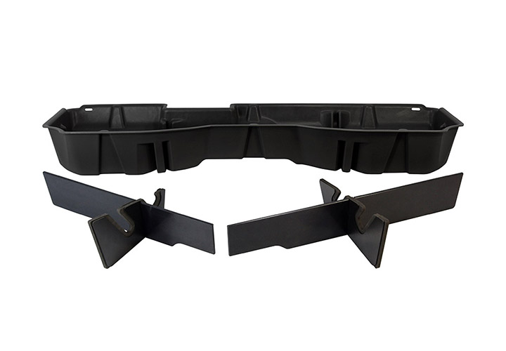 Du-Ha Under Seat Storage 14-18 Chevrolet Gmc Silverado Sierra Light Heavy Duty Crew Cab Black - Image 2