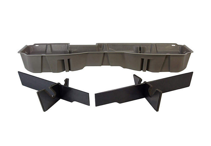 Du-Ha Under Seat Storage 14-17 Chevrolet Gmc Silverado Sierra Light Heavy Duty Crew Cab Tan - Image 2