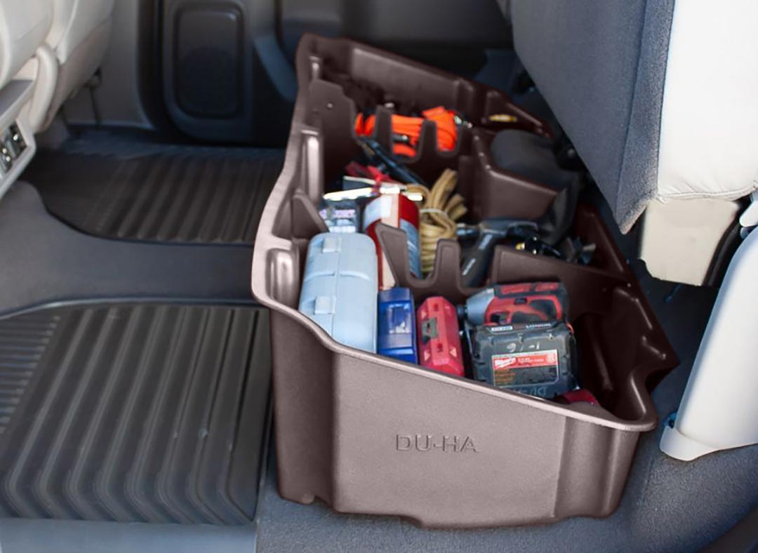 DU-HA Under Seat Storage Fits Chevrolet & GMC Silverado/Sierra 19-21 Brown - Image 4