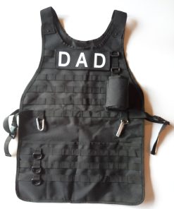 Tactical BBQ Apron With Carabiner and Bottle Opener