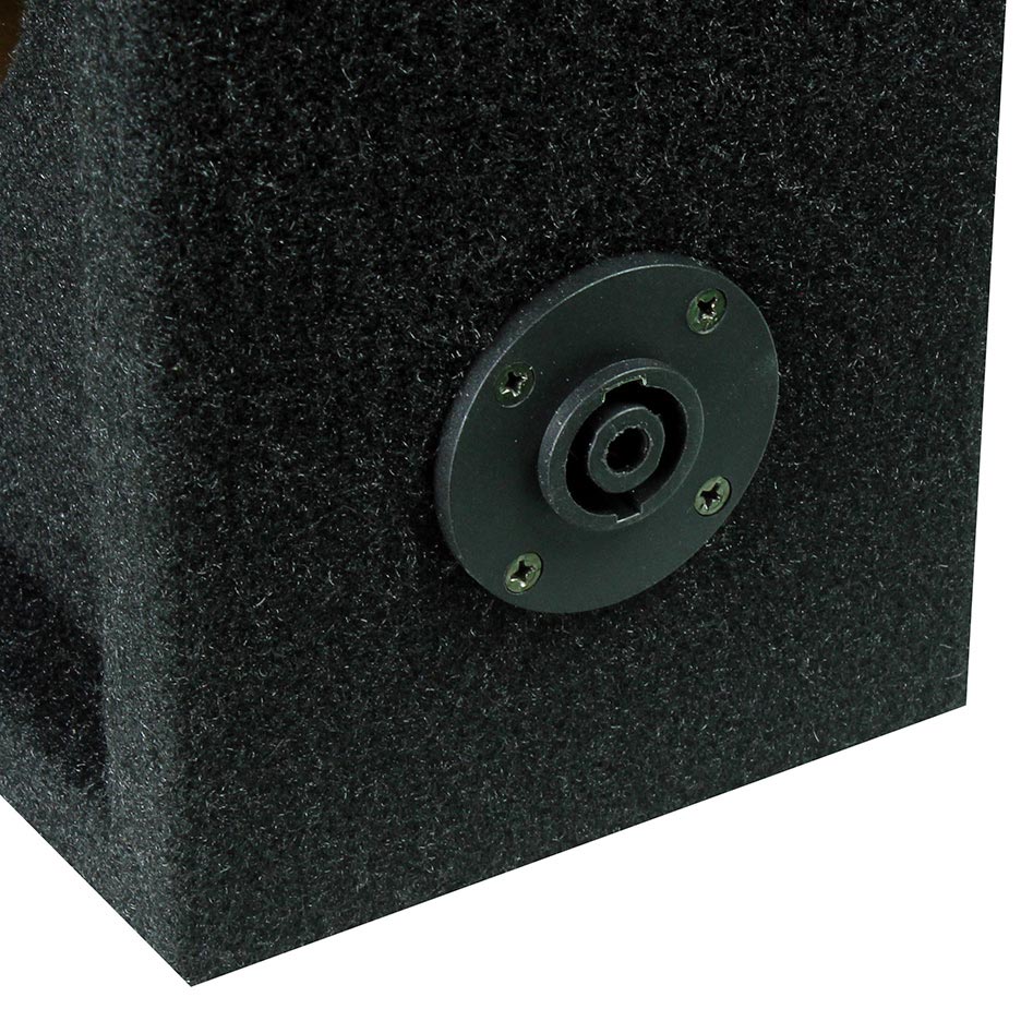 Qpower Full Range Empty Box Holds 2 - 8" & 2 - Super Tweeter W/ Speakon Connection With Cable,1 - Image 2