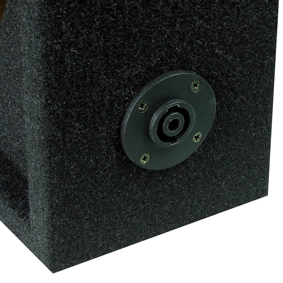 Qpower Full Range Empty Box Holds 2 - 10" & 2 - Super Tweeter W/ Speakon Connection With Cable,1 - Image 2