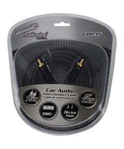 Audiopipe 24Kt Gold Plated Interconnect Cable 15Ft