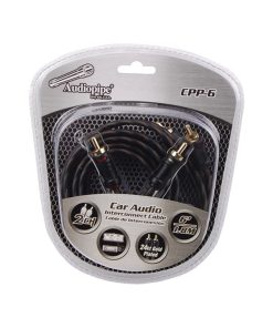 Audiopipe 24Kt Gold Plated Interconnect Cable 6Ft