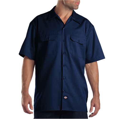 Short Sleeve Work Shirt-1574DN-RG-3XL